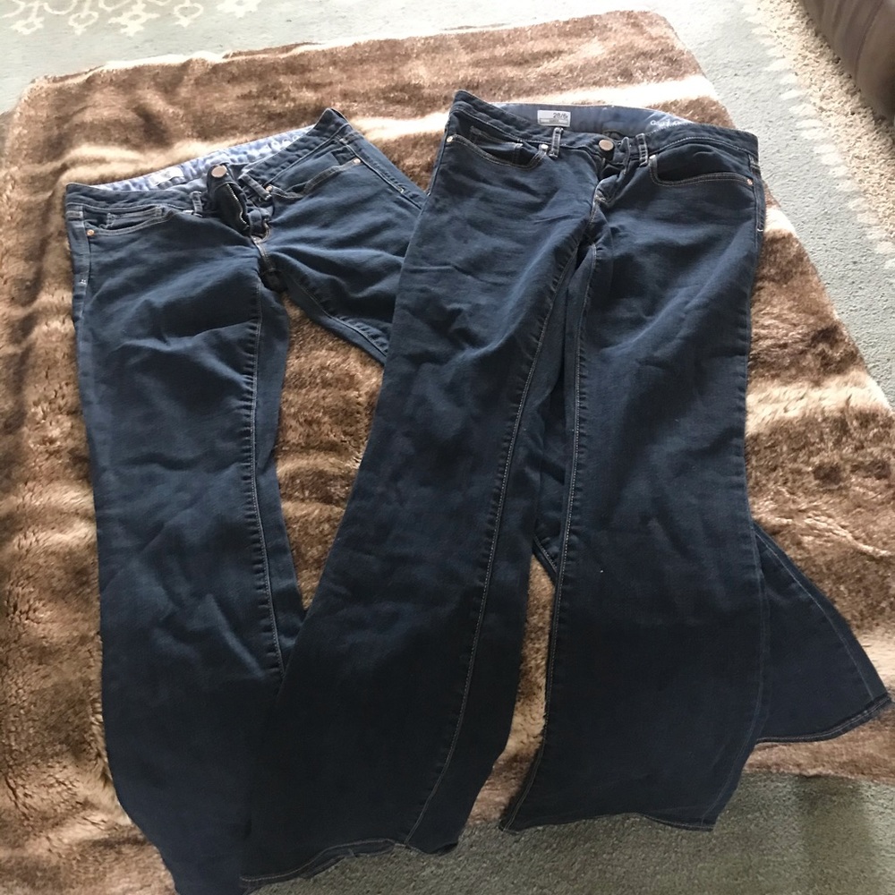 2 pairs of GAP 1969 boot cut jeans